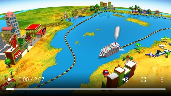 Routenanimation – Cartoons