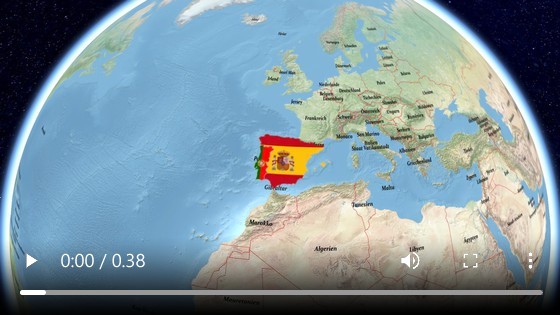 Routenanimation – Spanien