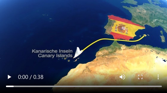 Routenanimation – Segeltour